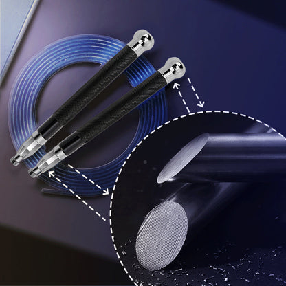 Aluminum Handle Steel Wire Skipping Weight Self-locking Double-bearing Skipping Rope